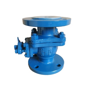 3 4 5 Inch Fluorine Flange Ball Cast Steel/Cast Iron/Stainless Steel with <b>Worm</b> Wheel or Handle - Product Image 1
