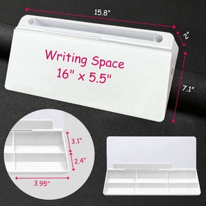 Bảng Trắng Kính Để Bàn Nhỏ Bảng Xóa Khô-Giá Đỡ Bàn Phím Máy Tính Bảng Trắng Tấm Bề Mặt Có Ngăn Kéo - Product Image 2