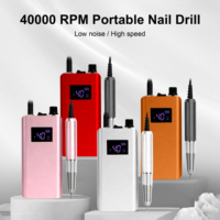 Usine en gros Coreless 40000 tr/min professionnel sans fil lime à ongles ongles en gel acrylique enlever la perceuse à ongles avec prix d'usine