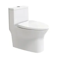 HEGII new design modern floor mounted european style water closet white small sanitary ware ceramic siphon one piece toilet bowl