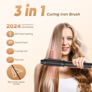 เครื่องหนีบผมไฟฟ้าแบบ 2-in-1 คุณภาพสูงระดับมืออาชีพ แบบพกพา แกนม้วนยาว สำหรับผู้หญิง ใช้ในโรงแรม - Product Image 5
