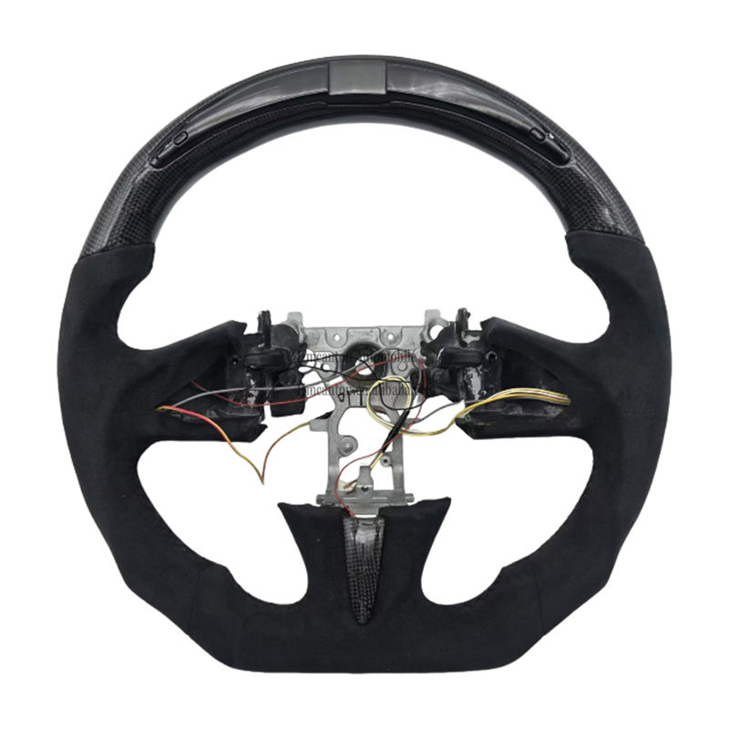 Honeycomb Carbon+Alcantara+LED+black Stitching