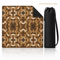 Tapis de Mahjong à emboîtement sans règles, 31,5x31,5 pouces, Tapis en tissu pour Mahjong, Tapis pour tuiles de Mahjong, Tapis de poker, Tapis de jeu de Mahjong