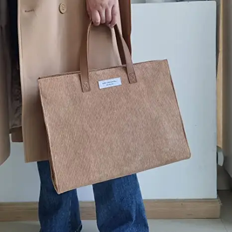 2022 Chengbai Grote Tas Alledaagse Tas Vierkant Voor Vrouwen Corduroy Esthetische Crossbody Draagtassen