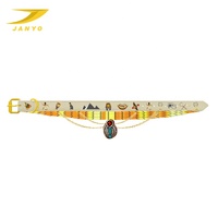 Colliers pour chiens de style égyptien personnalisés en gros OEM, colliers pour animaux de compagnie imprimés en or