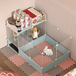 Nouvelle grande <span class=keywords><strong>cage</strong></span> à lapin intérieure deuxième étage spécial <span class=keywords><strong>cage</strong></span> domestique pour cochons hollandais cochons <span class=keywords><strong>d</strong></span>'<span class=keywords><strong>inde</strong></span> bouton petits animaux animaux de compagnie - Product Image 1