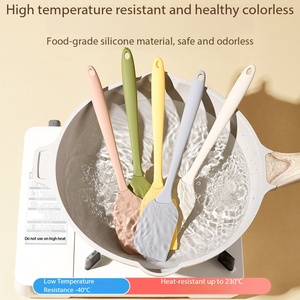 <b>Silicone</b> Cream Spatula – Non-stick Butter Spatula, Heat-resistant Kitchen Baking <b>Tool</b>, Food Grade <b>Silicone</b> Spatula for DIY Cake - Product Image 3