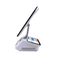 Terminal POS Todo en Uno para Pagos Faciales, Pantalla Táctil Capacitiva de 10.1 Pulgadas, Caja Registradora Android con Impresora, Escáner NFC QR, Teclado RK3566