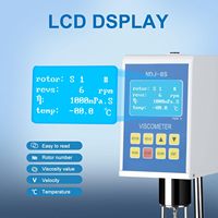 Viscosímetro rotatorio digital Medidor de viscosidad de laboratorio de 1 a 2000000mPa Pantalla LCD con salida de datos para grasa de recubrimiento de pintura de tinta