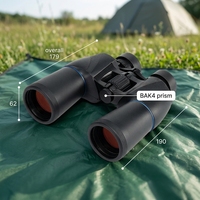Jumelles professionnelles BAK4 7x50 HD pour adultes, observation des oiseaux, aventures en plein air