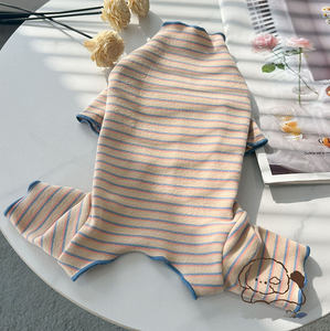 Novo Outono e Inverno Alta Neck Listrado Pet Jumpsuit Confortável gato e Dog Clothing - Product Image 3