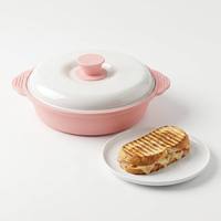 Mikrowellen-Backblech Multifunktionale Kochpfanne mit Deckel, Grillrost, Backplatte