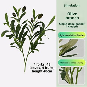 Branches d'<span class=keywords><strong>olivier</strong></span> artificielles, tiges vertes, feuilles d'<span class=keywords><strong>olivier</strong></span> décoratives pour la décoration de la maison, les mariages, les arrangements floraux, vente <span class=keywords><strong>en</strong></span> gros <span class=keywords><strong>en</strong></span> usine - Product Image 4