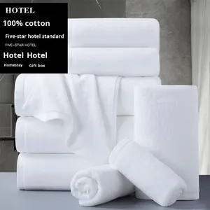Toalla de Baño Personalizada con Logotipo OEM ODM, 100% Algodón, Calidad Hotelera, 70x140cm, 600 GSM, Súper Absorbente, Bordada, Blanca - Product Image 1