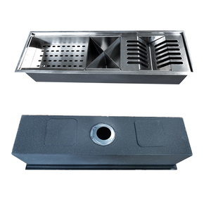 900mm 180mm đa chức năng <span class=keywords><strong>undermount</strong></span> bồn rửa nhà bếp với bát duy nhất thép không gỉ <span class=keywords><strong>drainer</strong></span> món ăn giá một lỗ thiết kế - Product Image 5