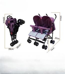 <span class=keywords><strong>Passeggino</strong></span> doppio a sei ruote per bambini doppio <span class=keywords><strong>passeggino</strong></span> leggero per auto a pedali - Product Image 6