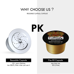 Cápsulas de café reutilizables rellenables, grado alimenticio, acero inoxidable 304, para una vida más larga, compatibles con <span class=keywords><strong>Caffitaly</strong></span> cafissimo - Product Image 5