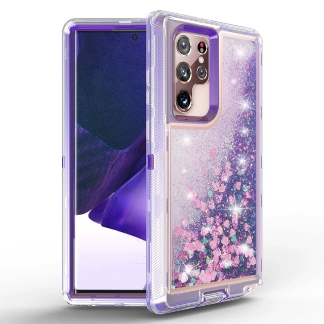 Glitter Case for Samsung Galaxy S23 Ultra S22 Plus S21 Note 20 S20 S10 S9 S8 Floating Liquid Quicksand Bling Sparkly Phone Cover