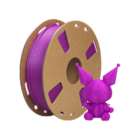 Filamen PLA+ 1.75mm 1kg Ungu Mengkilap Filamen PLA+ untuk Pencetakan 3D FDM OEM ODM Grosir Pesanan Massal