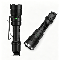 Linterna Táctica de Largo Alcance Directo de Fábrica, IP68 Impermeable, de Aluminio, LED, USB, para Camping, Compatible con Logotipo Personalizado OEM, Pedidos al por Mayor