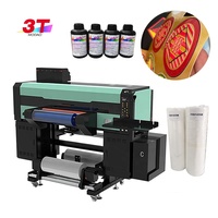 Imprimante UV 3T rouleau à rouleau, machine d'impression d'étiquettes 3D, impression UV d'encre sur film TPU, logos 3D pour textiles