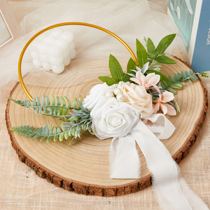 Mariée guirlande fête fournitures mariage décor fleur Arrangement à la main Rose fleur guirlande décorations accessoires - Product Image 5