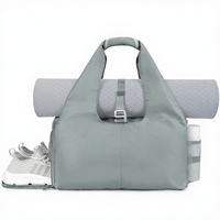 Sac de voyage pliable en tissu Oxford, nouveau sac de sport/yoga portable avec séparation sec-humide, ultra-léger pour les courts trajets et le fitness