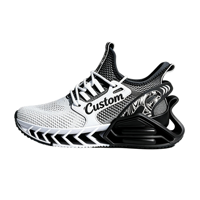 Chaussures de sport personnalisées OEM ODM Marque privée Maille respirante Amorti à lame Chaussures de course athlétiques Vente directe usine