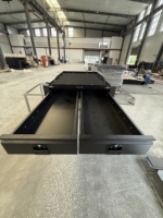 Système de tiroirs coulissants robustes pour benne de camionnette, tiroir de rangement coulissant pour la gestion du chargement, boîte à outils coulissante verrouillable