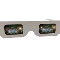 Verres à diffraction en papier de Noël à impression personnalisée Verres à feu d'artifice 3D
