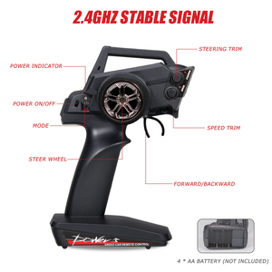 Nuova <span class=keywords><strong>Auto</strong></span> RC Wltoys 124019 2.4G 1/12 60km/h ad Alta Velocità, <span class=keywords><strong>Telaio</strong></span> in Lega di Alluminio, Ingranaggi in Lega di Zinco, <span class=keywords><strong>Auto</strong></span> da Corsa Fuoristrada e Drift - Product Image 6