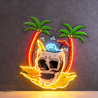 Personnages d'anime personnalisés modèle enseigne lumineuse au néon impression UV led néon