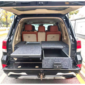 Roller Drawer System for 200 Series Land Cruiser & LX570 Rear Storage with Slide Out Table Modern Well Made Interior Accessory - Product Image 3