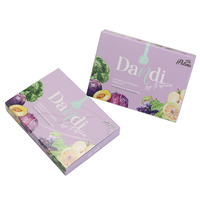 Boîte à pilules de luxe en papier avec gaufrage et pelliculage brillant pour les fournisseurs mondiaux de marques alimentaires et de produits de bien-être