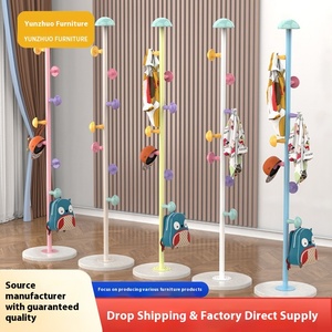 Moderno appendiabiti a canna singola semplice in metallo a fungo appendiabiti per camera da letto, - Product Image 2