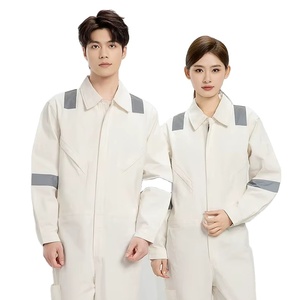 Combinaison de Travail de Sécurité Réfléchissante Personnalisable en Coton pour Homme, Vêtement de Protection pour Réparation de Machines, Chantier Naval et Port Maritime - Product Image 1