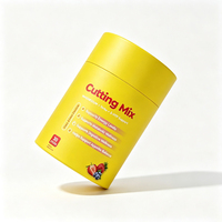 Boîte en papier cylindrique imprimée directement en usine pour l'emballage de capsules de compléments alimentaires
