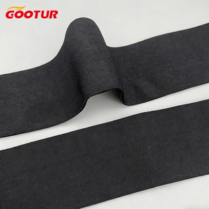 Elastico Nero in Nylon da 4cm con Attacco Aperto - Cordoncino <span class=keywords><strong>a</strong></span> Y e Fascia Elastica Goffrata, Elastico Visibile per Vita dei Pantaloni - Product Image 3