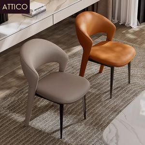 เก้าอี้รับประทานอาหารแบบนอร์ดิกดีไซน์แบบมินิมอลลิสต์มีหลังเป็นเหล็กสำหรับกว่างโจวร้านอาหารโรงแรมร้านกาแฟเฟอร์นิเจอร์สไตล์โมเดิร์น - Product Image 3