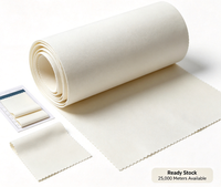 Tissu Oxford enduit de PVC 300D blanchi, 100% polyester, imperméable, 320GSM, pour vêtements d'extérieur et décontractés