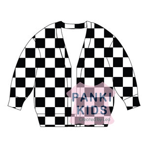 Pankai Cardigan à manches longues et col en V avec motif personnalisé pour enfants, filles et enfants, pulls en cachemire doux pour Halloween - Product Image 3
