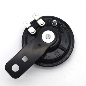 <span class=keywords><strong>Klaxon</strong></span> électrique rond noir DL70 12V 1.5A pour moto, scooter, quad avec support - Product Image 2