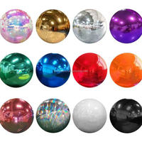 Ballon à miroir géant gonflable moderne en PVC argent or sphère réutilisable pour la décoration de fête d'anniversaire de mariage
