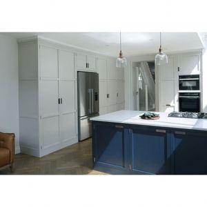 ตู้ครัวสไตล์อเมริกันโมเดิร์นสีเขียวแบบโมดูลาร์ ดีไซน์คลาสสิกแบบเชคเกอร์สีขาว ตู้สีน้ำเงิน เฟอร์นิเจอร์บ้าน - Product Image 3