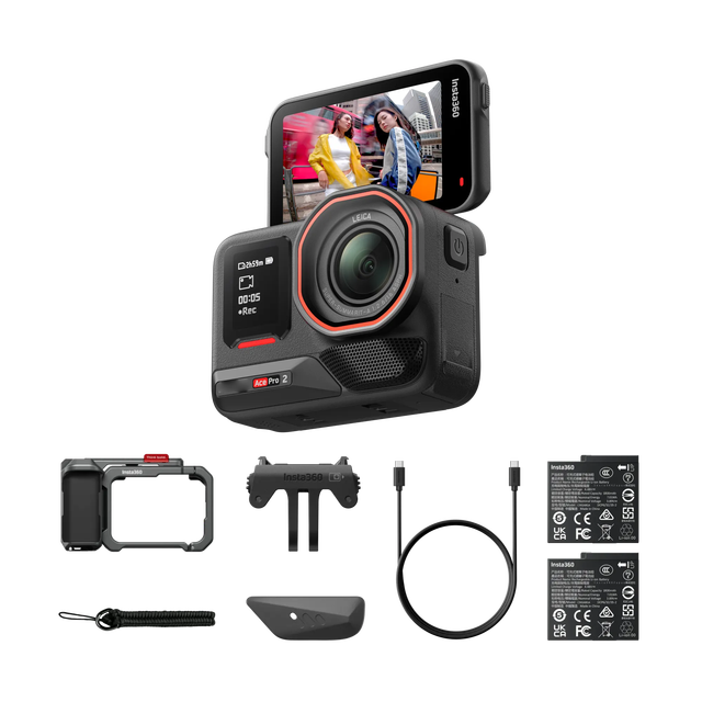 Original Ace Pro 2 8K AI Dual-Chip Action Camera with Leica Lens 4K60fps HDR & 180min Battery
