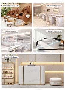 Beliebter Beauty-Nagelsalon-Möbel Ohne Sanitäranschluss Luxuriöser Pinker Relax-Massage-Fuß-Spa-Pediküre-Stuhl Mit Schale - Product Image 6