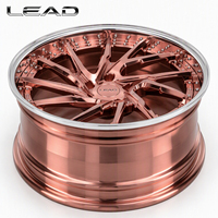 Jantes en alliage forgé LEAD 18-24 pouces, 3 pièces, multi-branches concaves, or rose, PCD 5x112 5x120 pour Mercedes BMW Audi Bentley