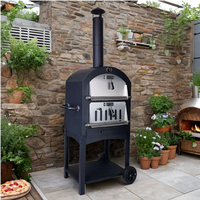 Four à pizza extérieur portable de 63 pouces à granulés de bois pour le camping et le jardin - Vente en gros