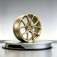 Jantes en aluminium forgé concaves dorées de 15, 16, 17, 18, 19, 20 pouces, 5x108, 5x100, 5x114.3, 5x120 pour Audi, Mercedes AMG, BMW E46, E38, E21