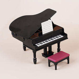 Miniatura de Piano Vertical para Casa de Muñecas <span class=keywords><strong>1</strong></span>:12, Modelo de Plástico, Decoración para Sala de Música, Regalo Promocional - Product Image 1